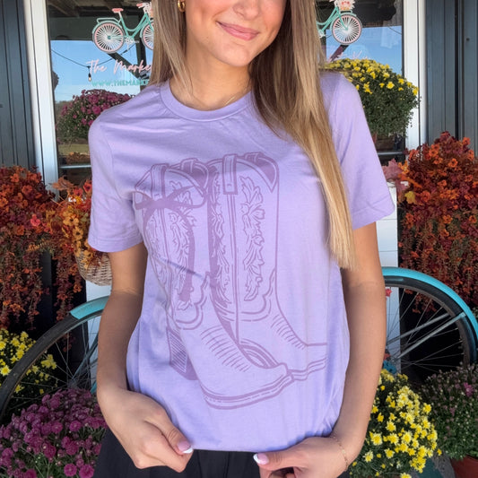 Purple Boots Tee