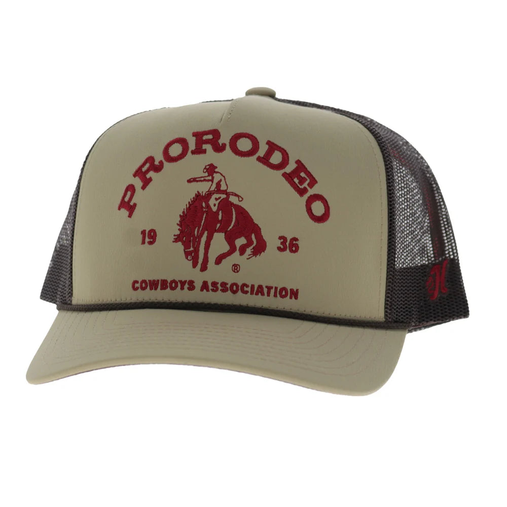 Hooey ProRodeo Trucker Snapback Hat - Tan/Brown