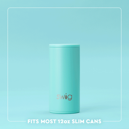 Swig Football Skinny Can Cooler 12oz