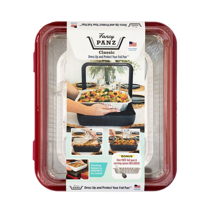 Classic Set - Pan Frame w/ Lid & Serving Spoon - Red