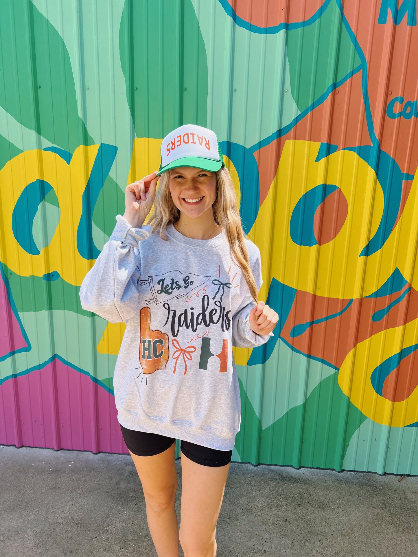 Let’s Go Raiders Collage Sweatshirt