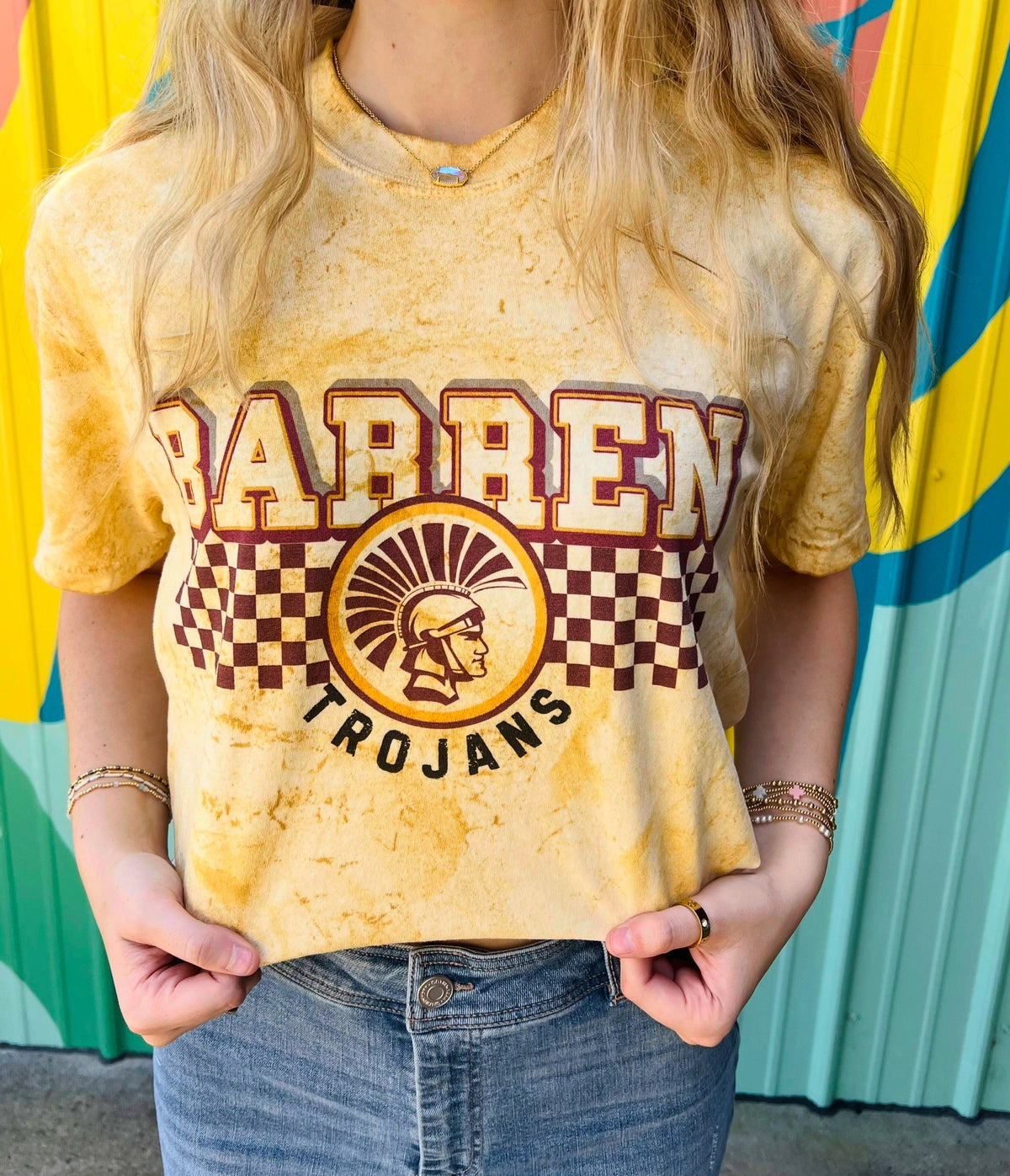 Barren Checker Logo Comfort Colors Tee