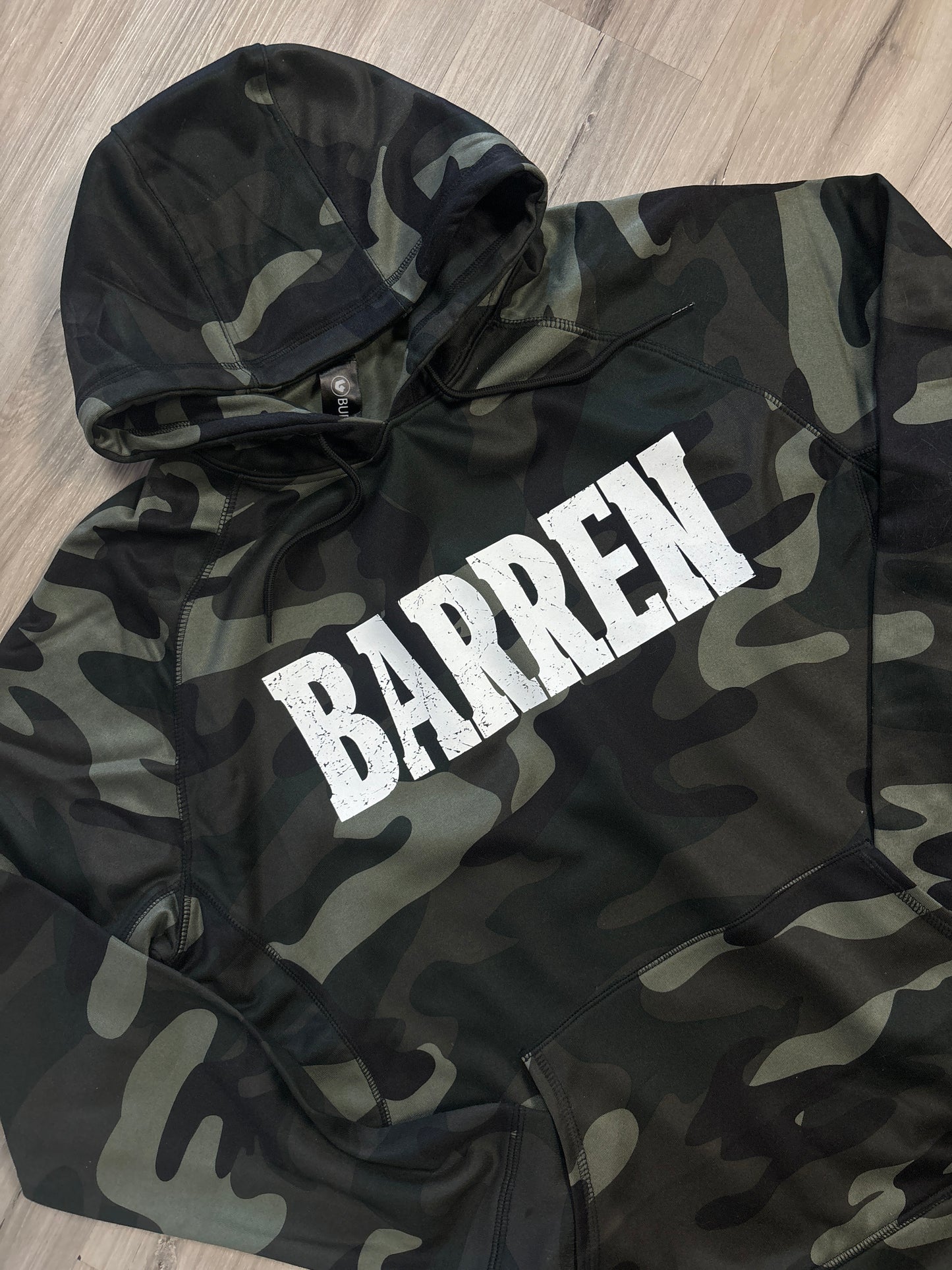 Barren Green Camo Hoodie