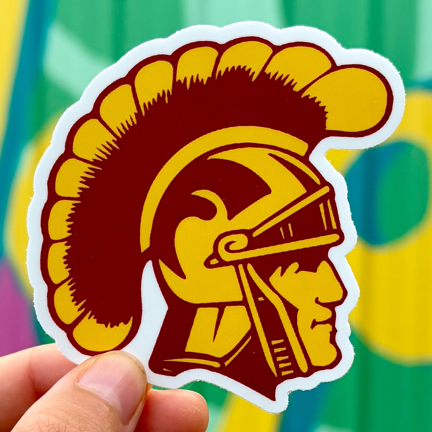 Trojan Head Logo Sticker