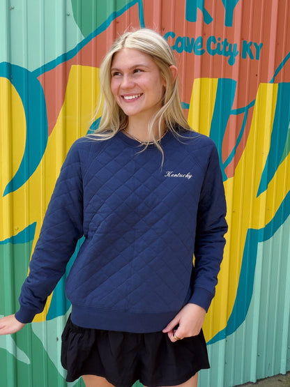 Quilted Kentucky Embroidered Sweatshirt