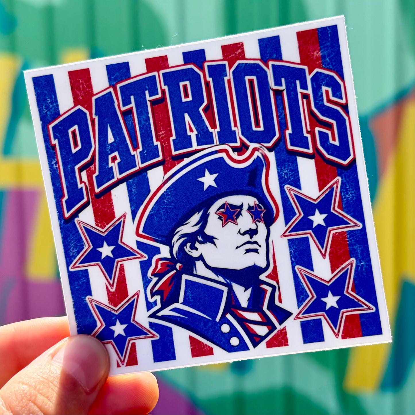 Patriots Stripes & Stars Sticker