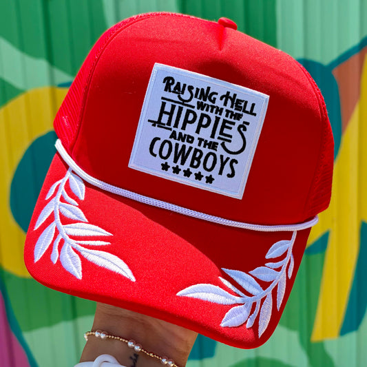 Raisin’ Hell With Cowboys & Hippies Foam Trucker Hat