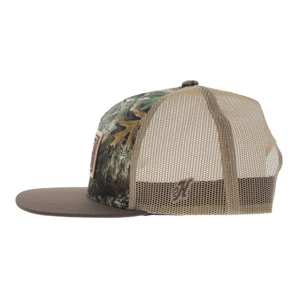 Hooey Doc Men’s Trucker Hat - Camo with Brown/Tan Patch