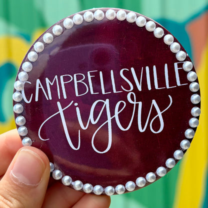 Tigers Pearls Button