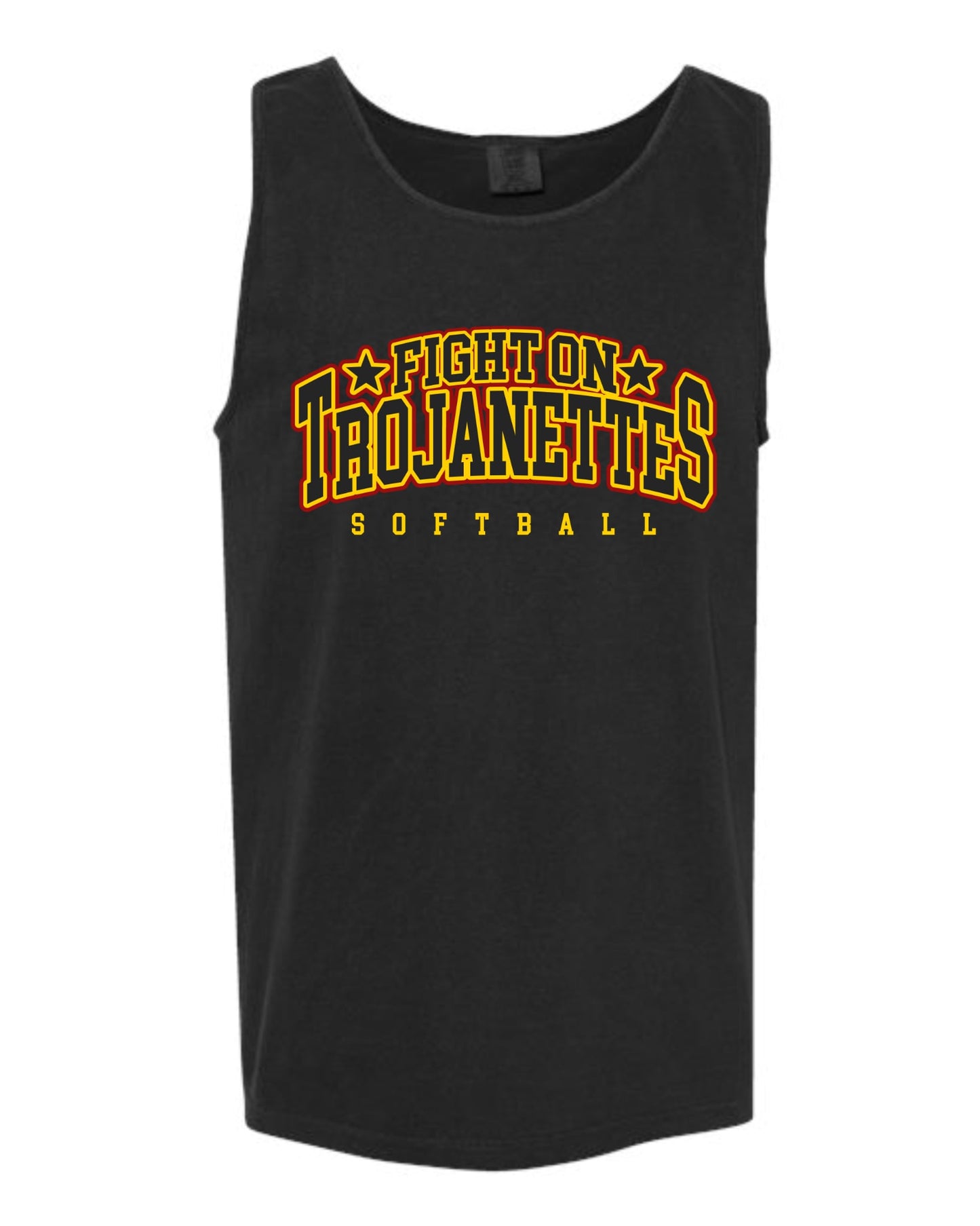Fight On Trojanettes Softball Tank - Black