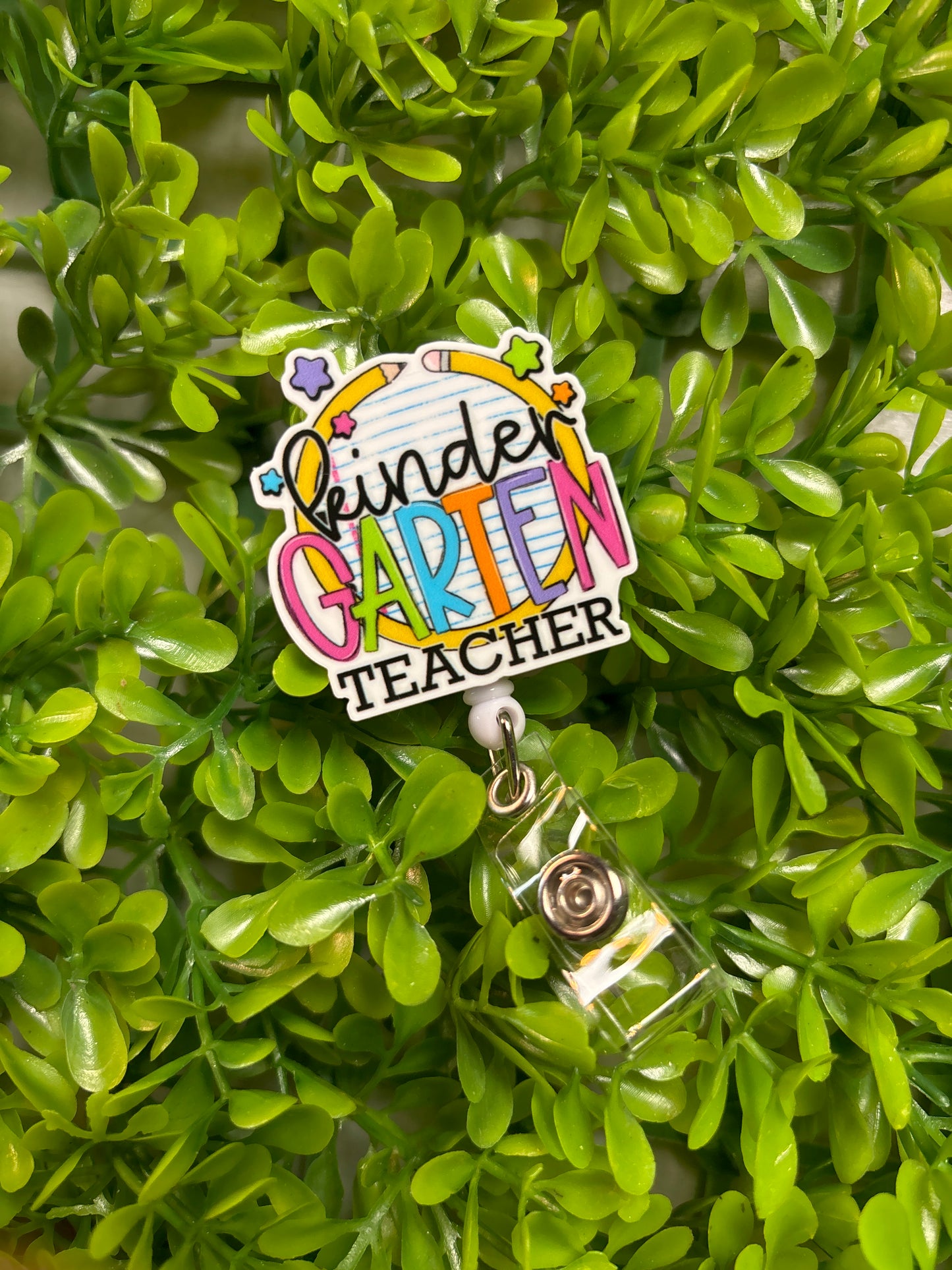 Kindergarten Teacher Badge Reel