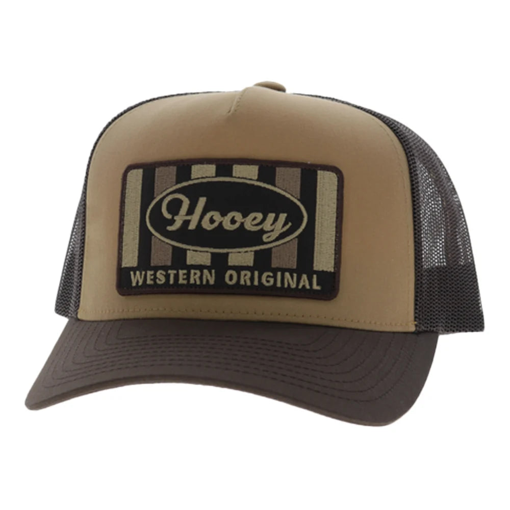Hooey Sudan Trucker Snapback Hat - Tan/Brown