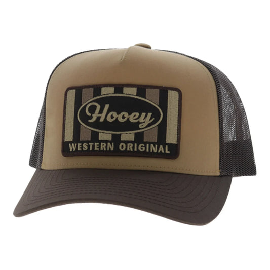 Hooey Sudan Trucker Snapback Hat - Tan/Brown
