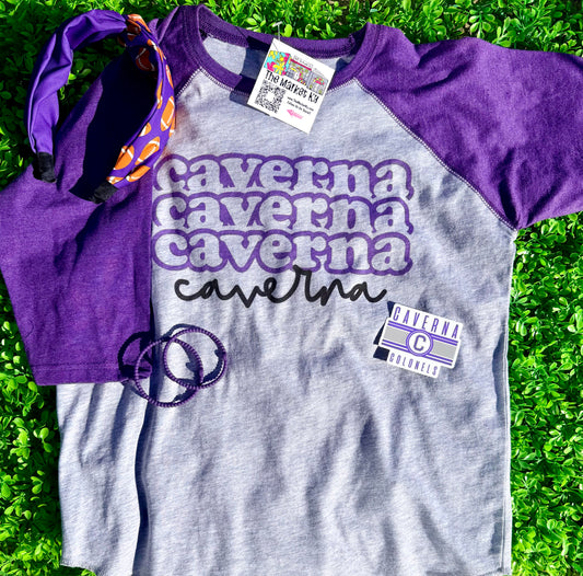 Caverna Colonels Youth Raglan
