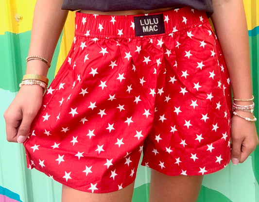 Lulu Mac Red Star Boxer Short