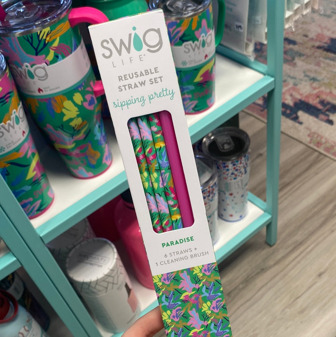 Swig Reusable Straw Set Paradise