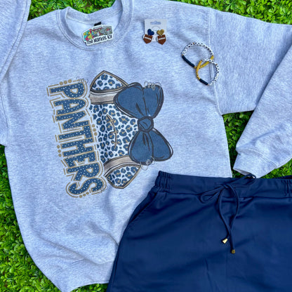 Panthers Cheetah Print Football Sweatshirt