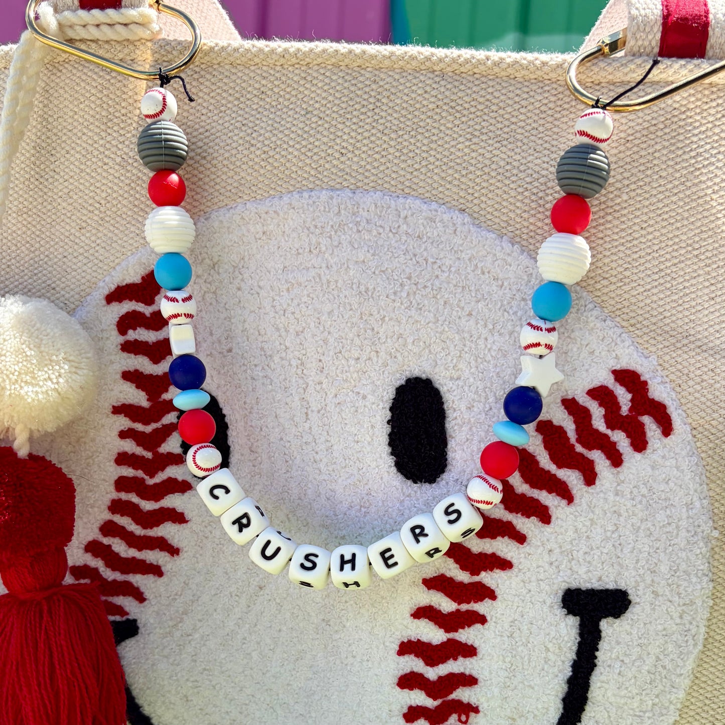 Crushers Baseball Bag Charm