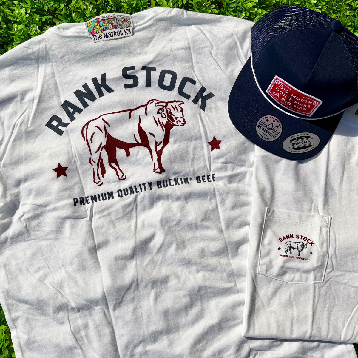 Hooey Charbray Rank Stock Pocket Tee - Cream