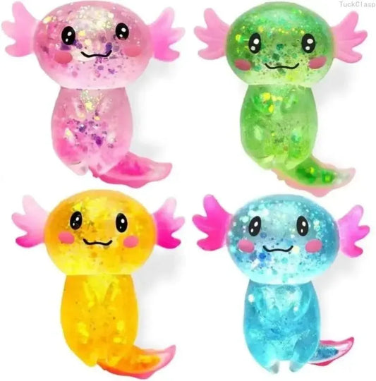 Glitter Axolotl Squishy - IN STOCK