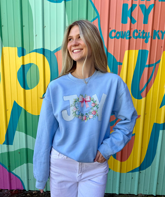 Joy Wreath Crewneck
