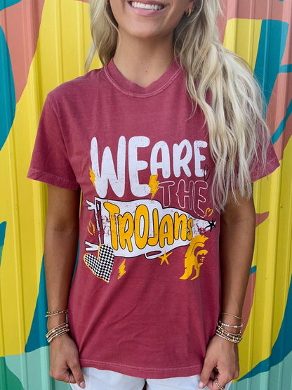We Are The Trojans Comfort Colors Tee