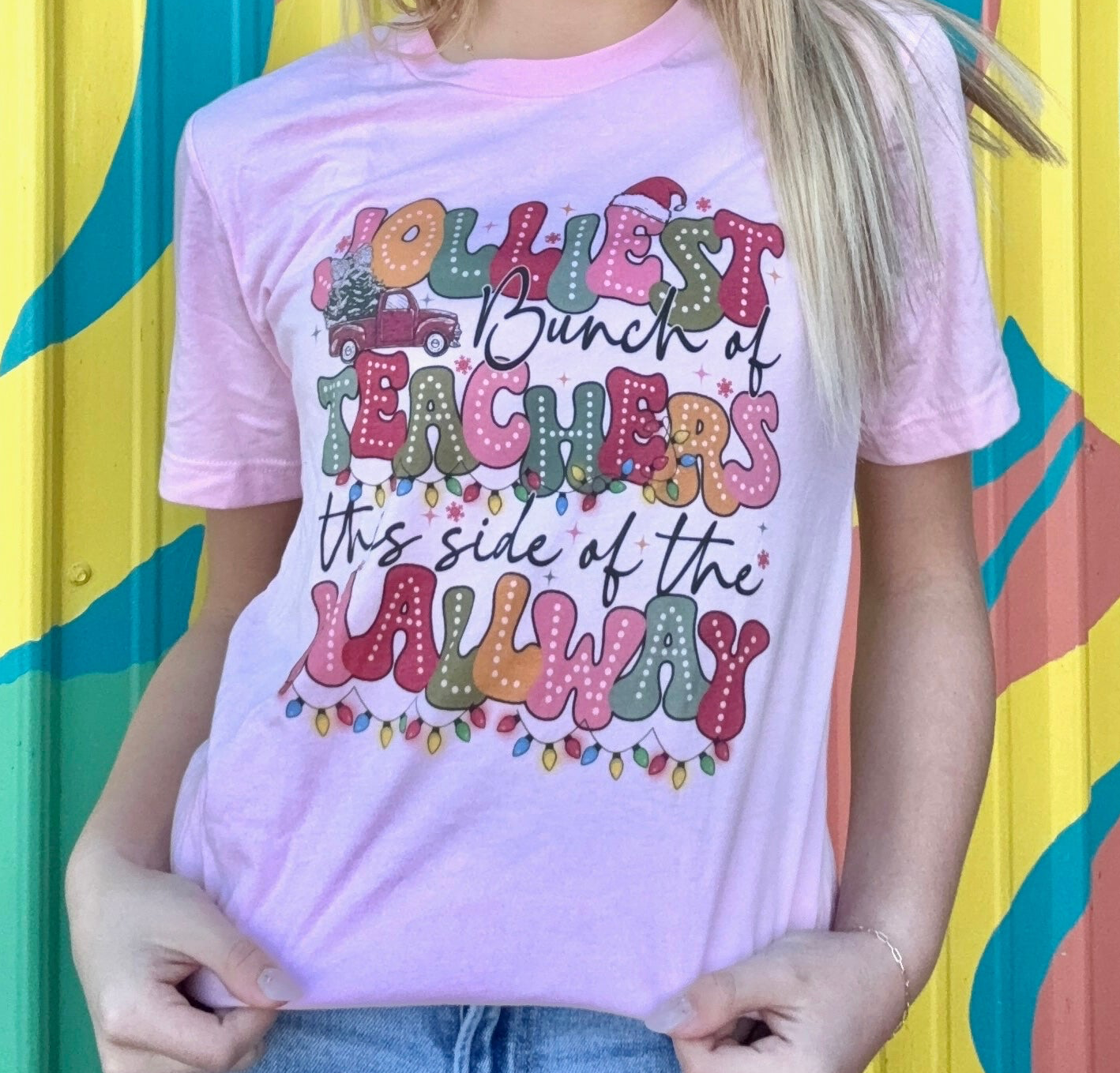 Jolliest Teacher Tee