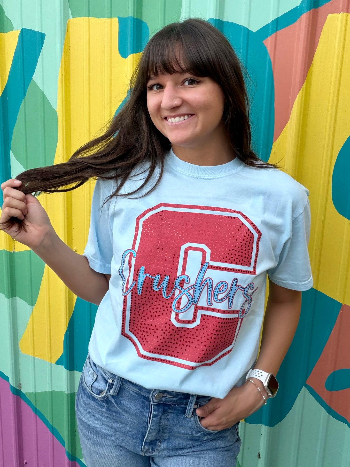 Crushers Spangled Comfort Colors Tee