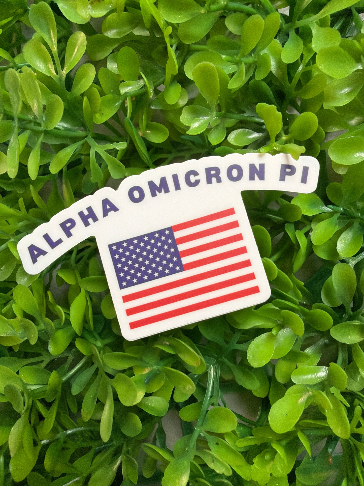 All-American Alpha Omicron Pi Sticker