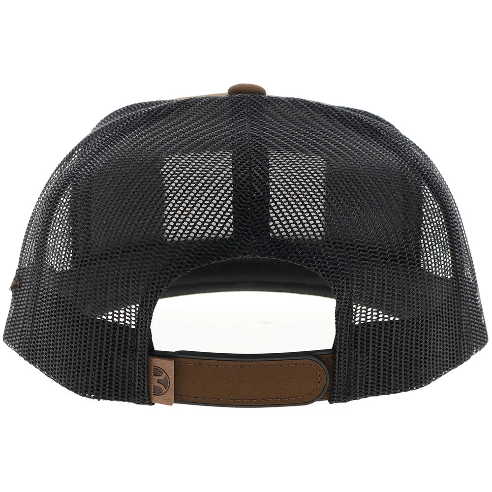 Hooey Liberty Roper Men’s Trucker Hat - Brown/Black w/ Leather Patch