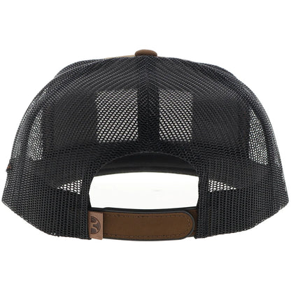 Hooey Liberty Roper Men’s Trucker Hat - Brown/Black w/ Leather Patch