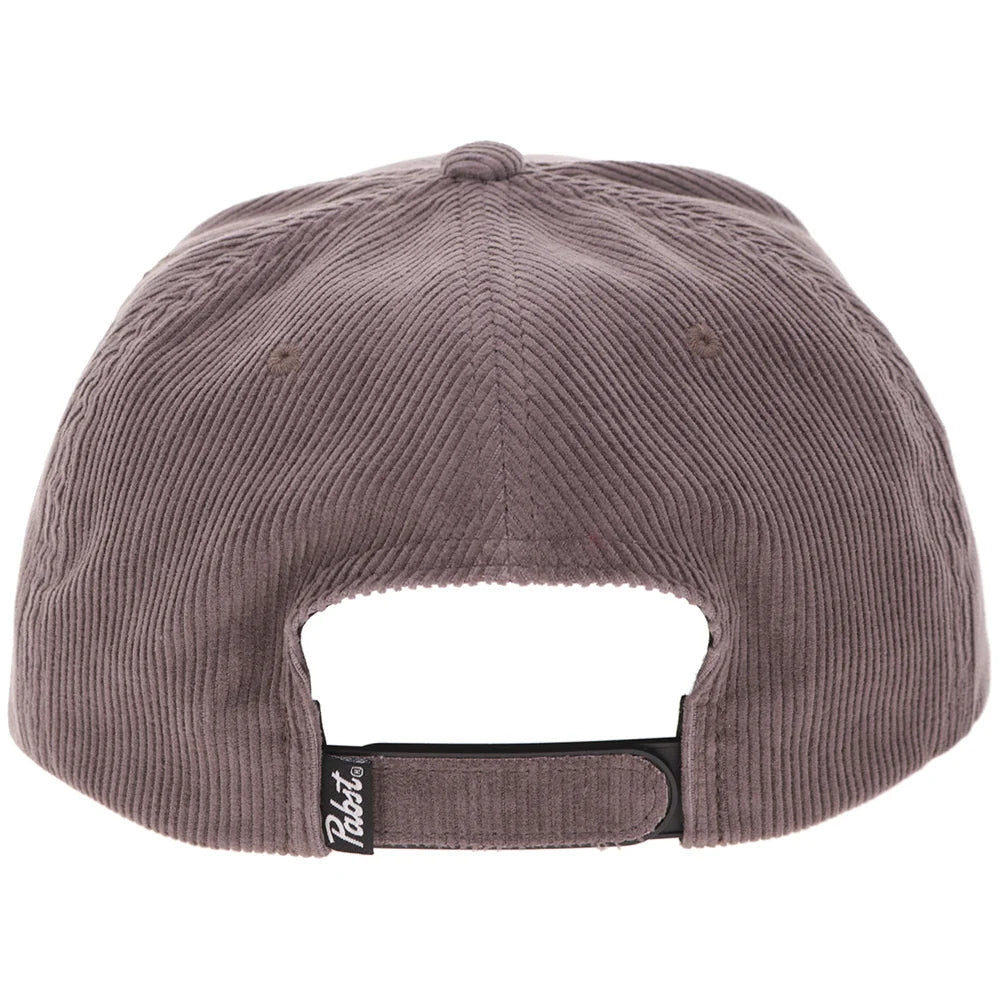 Hooey PBR Snapback Hat - Grey Corduroy