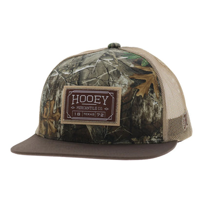 Hooey Doc Men’s Trucker Hat - Camo with Brown/Tan Patch