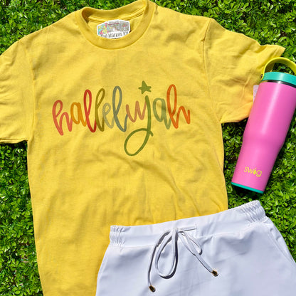 Hallelujah Script Tee