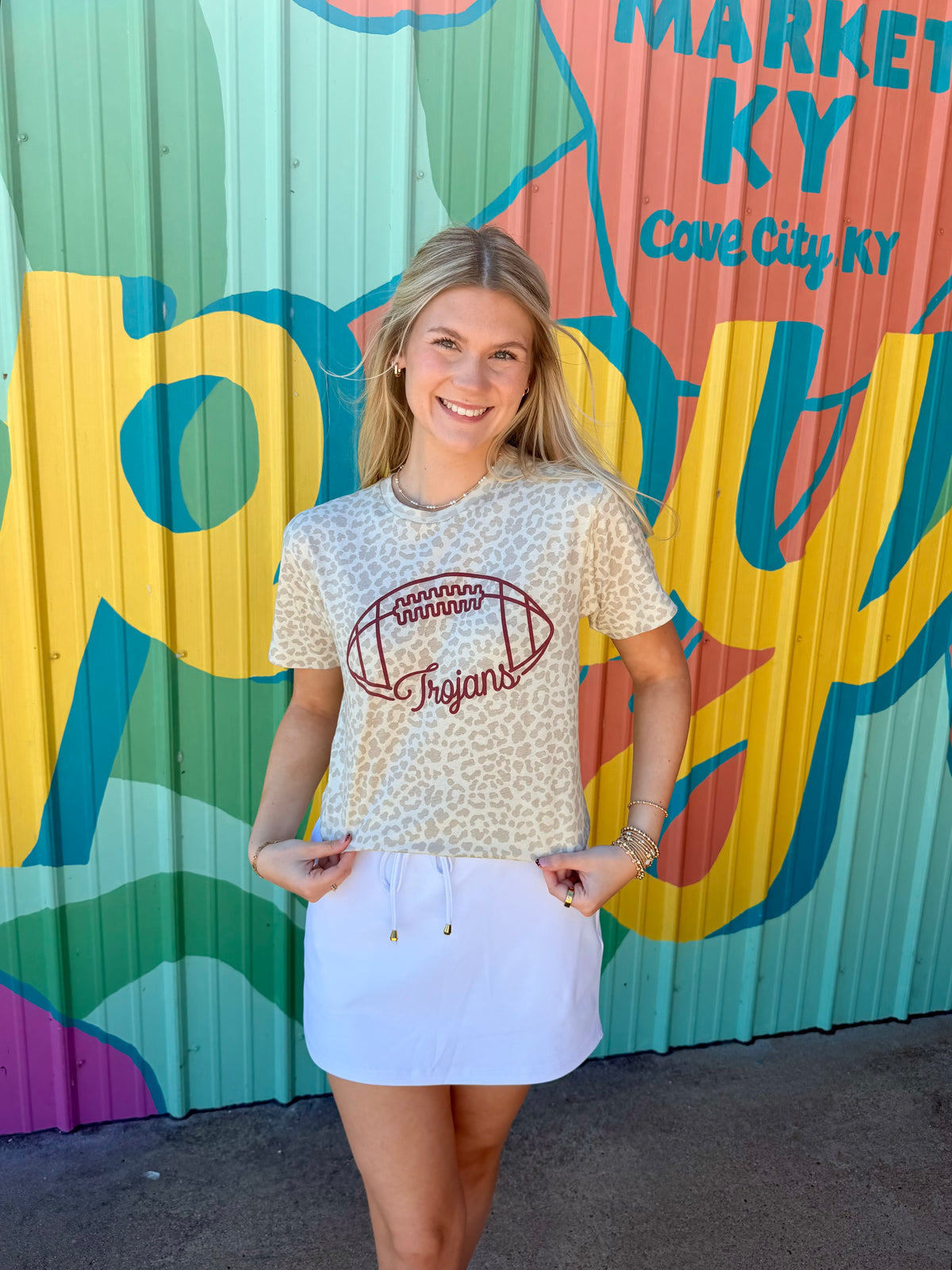 Trojans Football Cheetah Tee (Youth & Adult)