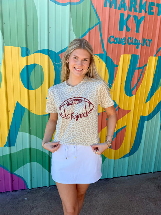 Trojans Football Cheetah Tee (Youth & Adult)
