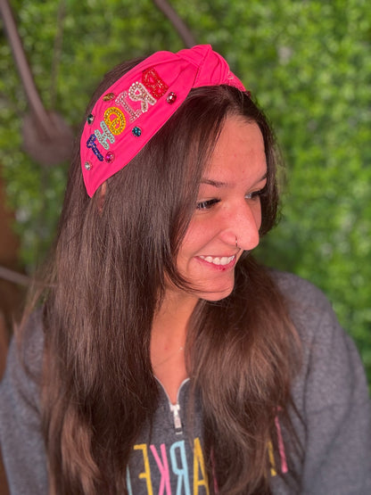 Merry & Bright Seed Bead & Rhinestones Headband