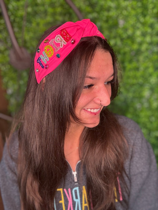 Merry & Bright Seed Bead & Rhinestones Headband