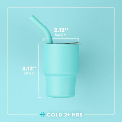 Saddle Stitch Cognac Swig Tiny Tumbler 2oz