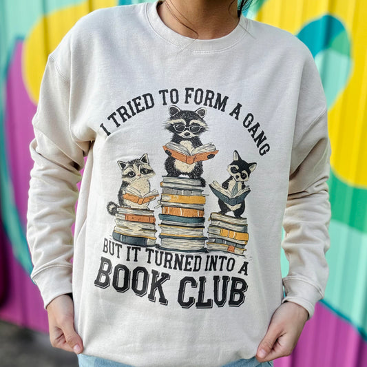 Raccoon Book Club Sweatshirt
