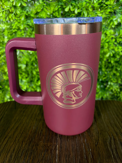 Trojans Engraved Stainless Steel Mug