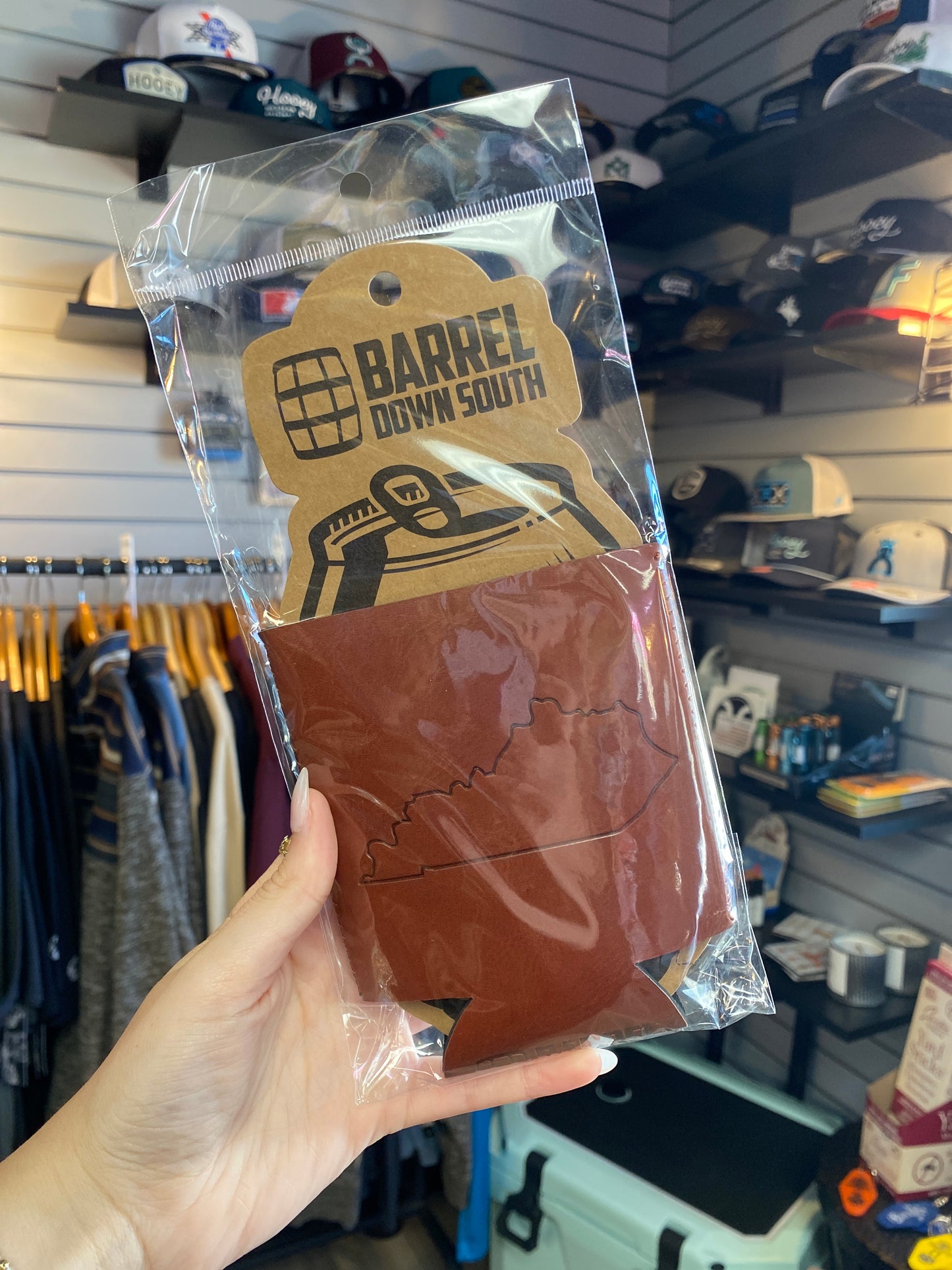 Kentucky Barrel Outline Can Cooler