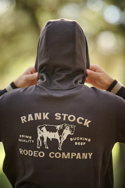 Hooey Charbray Rank Stock Hoody - Dark Brown