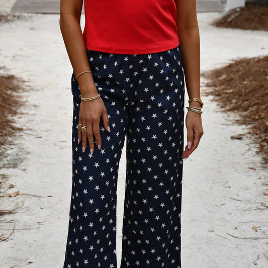 Navy Star Pant