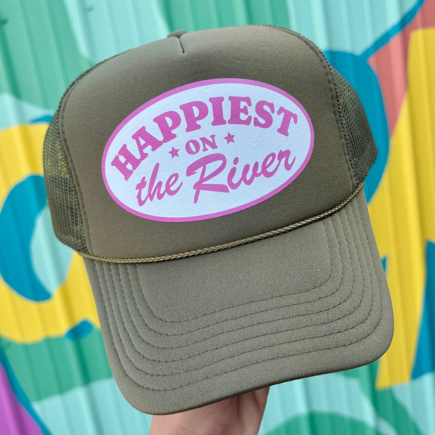 Happiest On The River Trucker Hat