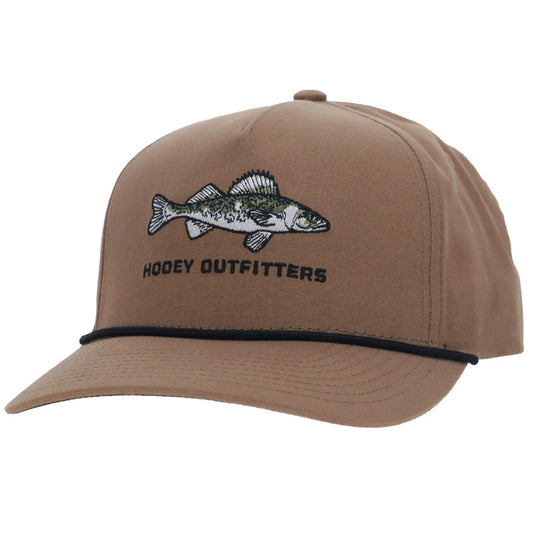 Hooey Walleye Full Surround Snapback Hat - Tan