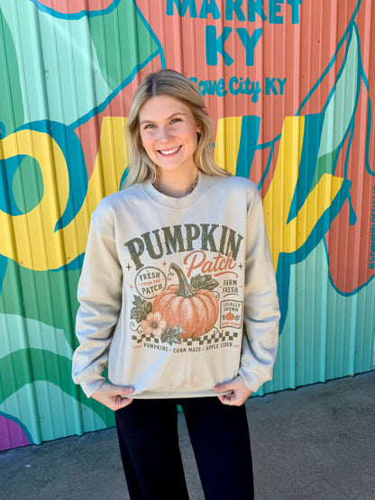 Vintage Pumpkin Patch Sweatshirt Crewneck