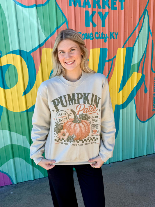 Vintage Pumpkin Patch Sweatshirt Crewneck