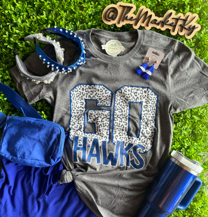 Go Hawks Cheetah Print Tee