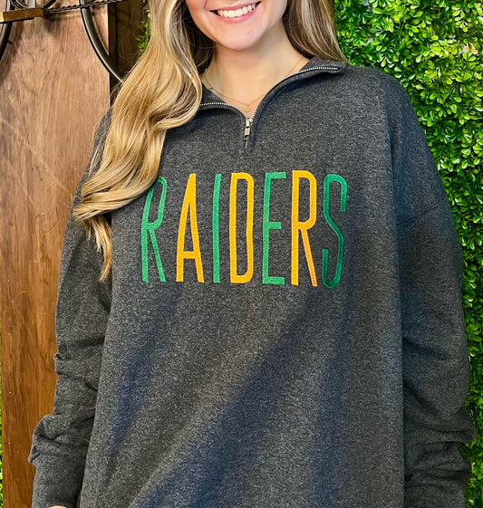 Raiders Embroidered Quarter Zip